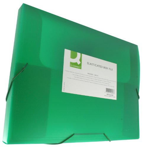 Q-Connect KF02308 Heftmappen und Sammelmappen Heftbox A4 transluzent grün von Q-Connect