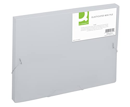 Q-Connect KF02310 Heftmappen und Sammelmappen Heftbox A4 transparent von Q-Connect