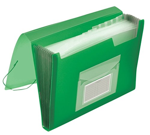 Q-Connect KF02480 Belegsammeltaschen und Fächertaschen translucent grün von Q-Connect