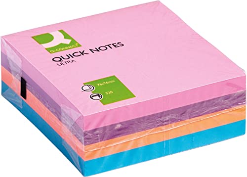 Q-Connect KF02514 Haftnotizen Haftnotizblock Ultra 320 Blatt sortiert Q-Connect KF02514 Haftnotizen Haftnotizblock Ultra 320 Blatt sortiert von Q-Connect