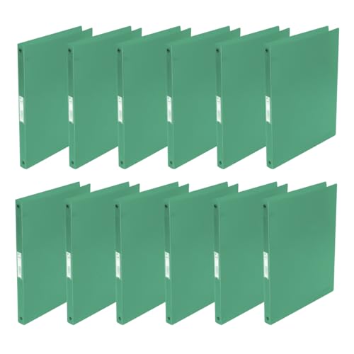 Q-Connect KF02919 Ringbuch / 12 Stück/ A4 4-Ring 16 mm/Farbe: Grün Transparent/aus Starkem Transluzente PP-Folie / 22 mm Rücken/Ringhefter Plastik/Ringordner Schmal Dünne Ordner Q-Connect KF02919 Ringbuch / 12 Stück/ A4 4-Ring 16 mm/Farbe: Grün Transparent/aus Starkem Transluzente PP-Folie / 22 mm Rücken/Ringhefter Plastik/Ringordner Schmal Dünne Ordner von Q-Connect