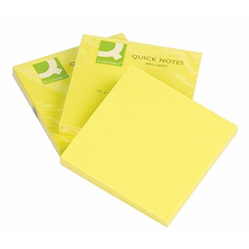 Q-Connect KF10514 Haftnotizen Haftnotizblock neon gelb Q-Connect KF10514 Haftnotizen Haftnotizblock neon gelb von Q-Connect