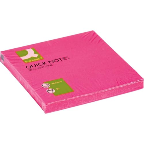 Q-Connect KF10516 Haftnotizen Haftnotizblock neon rosa Q-Connect KF10516 Haftnotizen Haftnotizblock neon rosa von Q-Connect