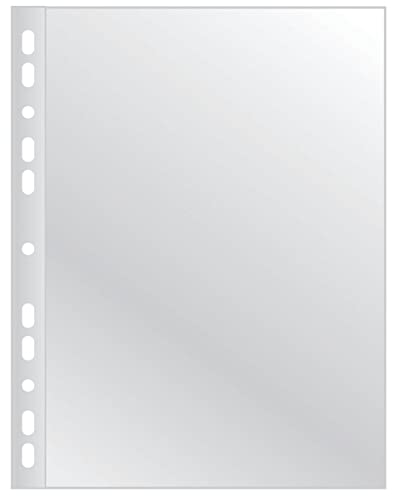 Q-Connect KF11190 Prospekthülle/Klarsichthüllen Genarbt A4-50 Stück/Verbreiterte Seiten/Oben Offen Klarsichthüllen Sicht-Hüllen Gelochte Plastikhülle/Transparent 100 mikron Q-Connect KF11190 Prospekthülle/Klarsichthüllen Genarbt A4-50 Stück/Verbreiterte Seiten/Oben Offen Klarsichthüllen Sicht-Hüllen Gelochte Plastikhülle/Transparent 100 mikron von Q-Connect