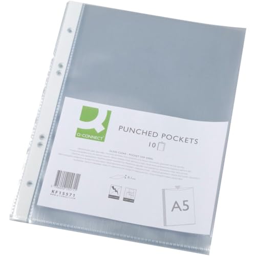 Q-Connect KF15571 Prospekthülle - A5, 100 mym, glasklar, 10 Stück Q-Connect KF15571 Prospekthülle - A5, 100 mym, glasklar, 10 Stück von Q-Connect