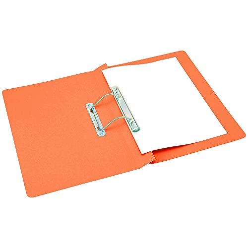 Q-Connect KF26059 Schnellhefter Folio-Format/A4 35 mm Kapazität orange, 25-er Pack von Q-Connect
