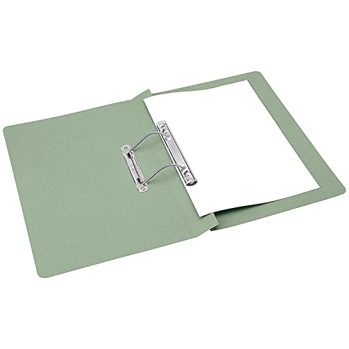 Q-Connect KF26060 Schnellhefter Folio-Format/A4 35 mm Kapazität grün, 25-er Pack von Q-Connect