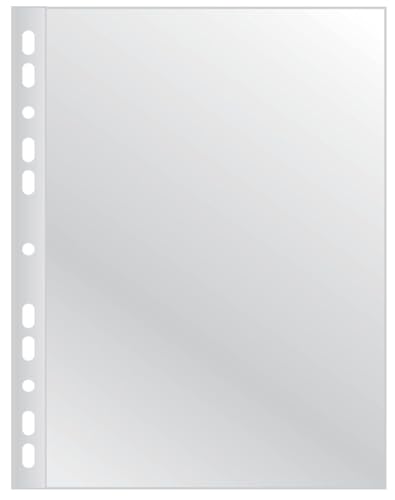 Q-Connect Prospekthüllen / 100 Stück/Din A4/ Glasklar Oben Offen Klarsichthüllen Sicht-Hüllen Gelochte Plastikhülle für Dokumente Papiere Akten Ordner/PP/Transparent 100 Mikron/Höchste Qualität Q-Connect Prospekthüllen / 100 Stück/Din A4/ Glasklar Oben Offen Klarsichthüllen Sicht-Hüllen Gelochte Plastikhülle für Dokumente Papiere Akten Ordner/PP/Transparent 100 Mikron/Höchste Qualität von Q-Connect