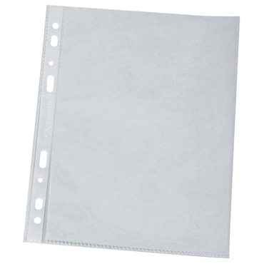 Q-Connect Prospekthüllen mit Lochrandverstärkung - oben offen glasklar von Q-Connect