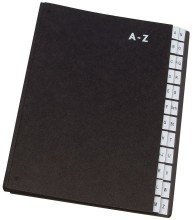 Q-Connect Pultordner Hartpappe - A - Z, 24 Fächer, Farbe schwarz Q-Connect Pultordner Hartpappe - A - Z, 24 Fächer, Farbe schwarz von Q-Connect