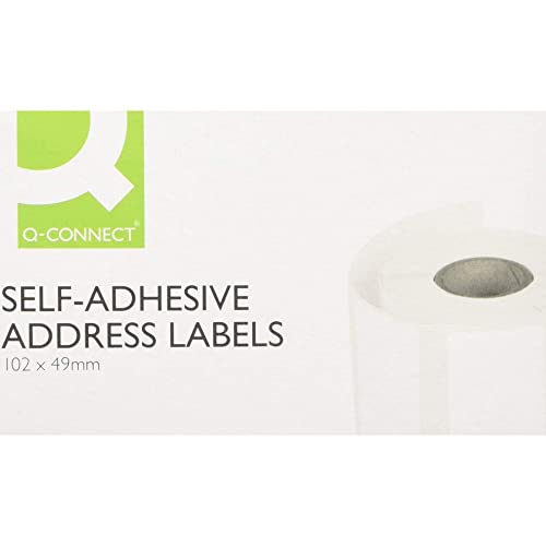 Q-Connect Selbstklebende Adressetiketten, 89 x 36 mm, Rolle mit 250 Stück Pack of 180 von Q-Connect