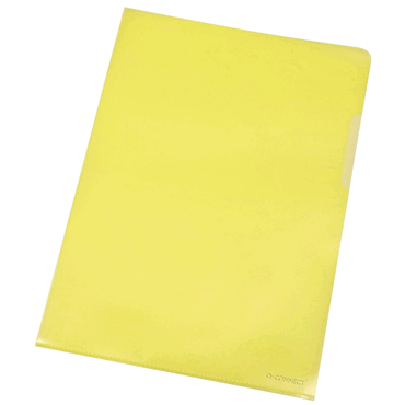 Q-Connect Sichthülle - A4 0 12 mm genarbt 10 Stück gelb. von Q-Connect