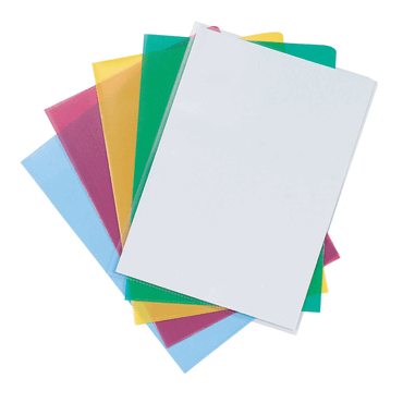 Q-Connect Sichthülle - A4 120 mym genarbt 100 Stück sortiert. von Q-Connect