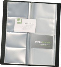 Q-Connect Visitenkartenbuch schwarz für 160 Karten Q-Connect Visitenkartenbuch schwarz für 160 Karten von Q-Connect