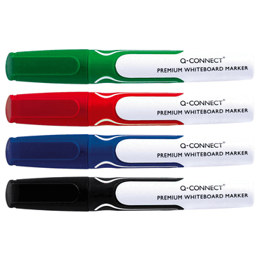 Q-Connect Whiteboard Marker Premium - 3 mm 4-er Pack sortiert von Q-Connect