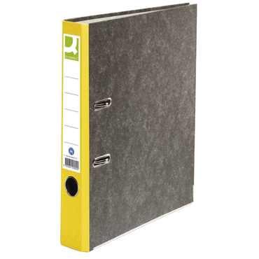 Q-Connect Wolkenmarmor-Ordner - A4 50 mm gelb. von Q-Connect