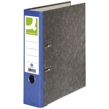 Q-Connect Wolkenmarmor-Ordner - A4 80 mm blau. von Q-Connect