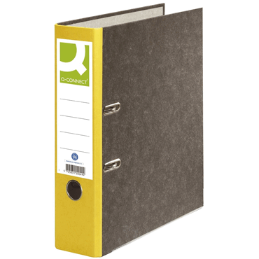 Q-Connect Wolkenmarmor-Ordner - A4 80 mm gelb. von Q-Connect