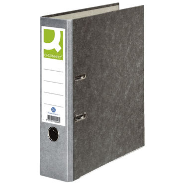 Q-Connect Wolkenmarmor-Ordner - A4 80 mm grau. von Q-Connect