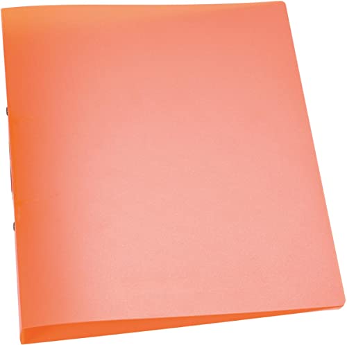 Ringbücher transparent A4 orange von Q-Connect