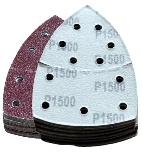 Schleifpapier Dreieckschleifer | 60 Stück | Korn 1.500 | 105x152 | Deltaschleifer Schleifpapier | Schleifpapier für Dreieckschleifer Schleifpapier Dreieckschleifer | 60 Stück | Korn 1.500 | 105x152 | Deltaschleifer Schleifpapier | Schleifpapier für Dreieckschleifer von Q Tools