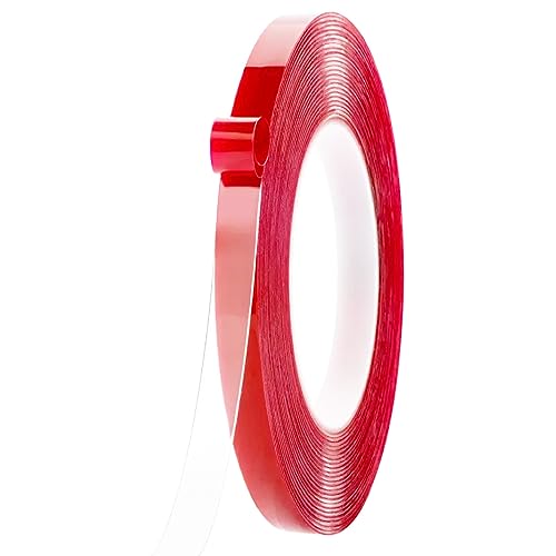Q.Laomi 10m Doppelseitiges Klebeband -10m x 10mm, Extra Stark Montageband, Wasserdichtes und Hochtemperaturbeständig Transparent Nano Tape für Wand, LED Streifen, Auto, Dekoration und Haus, 10M von Q.Laomi