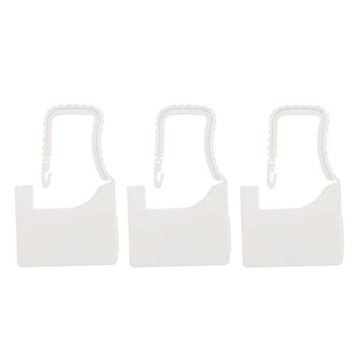 QANYEGN 100 Stück Kunststoffschloss, Sicherheitsetiketten aus Kunststoff, Vorhängeschlosssiegel, kleine Schlösser, geeignet für alle Arten von Branchen, Kleidersäcke (White) von QANYEGN