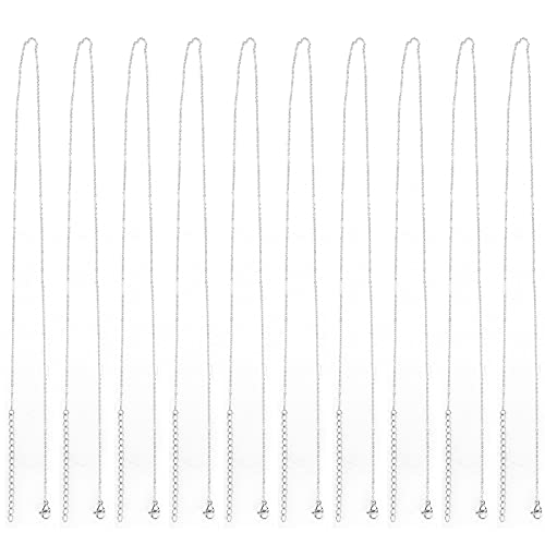 QANYEGN Necklace Chain, Stainless Steel Chain Necklace, Stainless Steel Cable Link Chains for DIY Jewelry Making Craft Decorations von QANYEGN