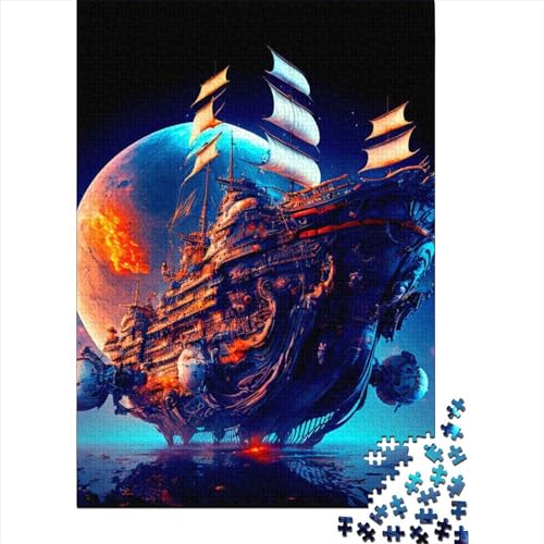 1000 Teile Fantasy-Puzzle für Erwachsene, Halloween-Geschenkpapier für Teenager, Heimdekoration und einzigartige Geschenke, 1000 Teile (38 x 26 cm) von QASEYIPV