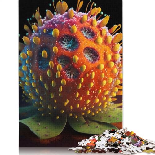 1000 Teile exotische Früchte für Erwachsene, Halloween-Geschenkpapier Puzzle für Erwachsene und Jugendliche, 1000 Teile Lernpuzzle (38 x 26 cm) von QASEYIPV