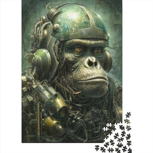 Biomechanisches Puzzle 1000 Teile für Erwachsene, Halloween-Geschenkpapier für Teenager, Heimdekoration und einzigartige Geschenke, 1000 Teile (38 x 26 cm) von QASEYIPV