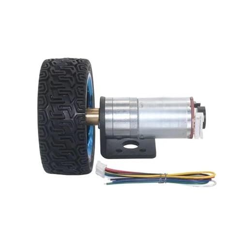 Der DC-Getriebemotor-Encoder kann die Geschwindigkeit des Lenkroboters messen, der das Gleichgewichtsauto verfolgt(1360RPM_6V) von QASVOU