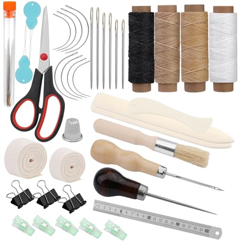 QAUUCP Buchbinder Set 41-teiliges Buchbindewerkzeug-Set, 3-teiliger Falzbein, Papierfalter, Papierfaltwerkzeug, Buchbinde-Starter-Werkzeug-Set for Buchbinden QAUUCP Buchbinder Set 41-teiliges Buchbindewerkzeug-Set, 3-teiliger Falzbein, Papierfalter, Papierfaltwerkzeug, Buchbinde-Starter-Werkzeug-Set for Buchbinden von QAUUCP