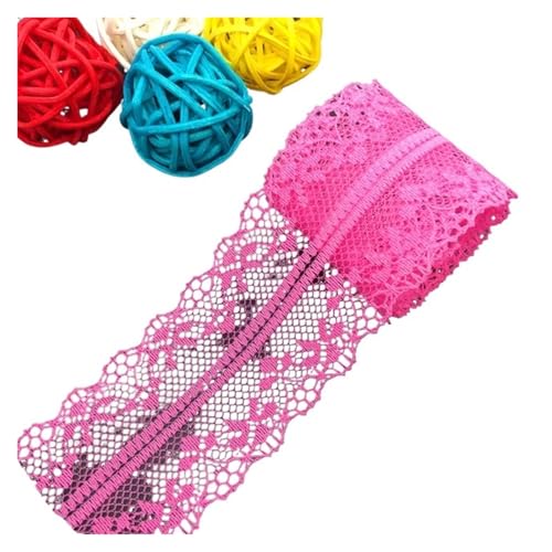 Spitzenband 10 Yards/Lot 40mm Spitzenband Bilaterales Kunsthandwerk Besticktes Netz Spitzenstoffbesatz for Nähen Stoffband Rockzubehör für Handwerk Hochzeit(Color4) von QAUUCP