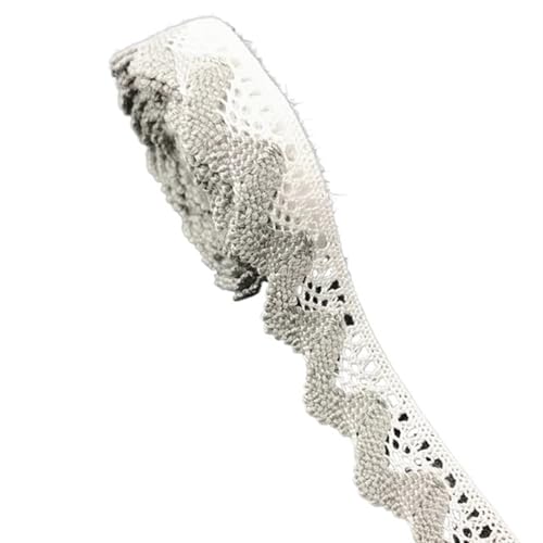 Spitzenband 10 Yards Bekleidung Nähen Stoff Elfenbein Creme Schwarz Trim Baumwolle gehäkelte Spitze Stoff Band handgemachte Accessoires für Handwerk Hochzeit(13) von QAUUCP