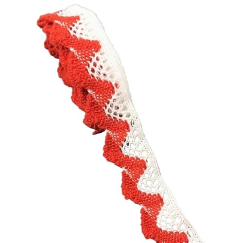 Spitzenband 10 Yards Bekleidung Nähen Stoff Elfenbein Creme Schwarz Trim Baumwolle gehäkelte Spitze Stoff Band handgemachte Accessoires für Handwerk Hochzeit(15) von QAUUCP