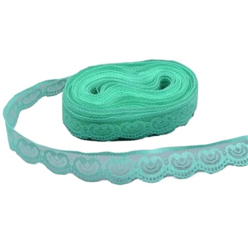 Spitzenband 10 Yards Wunderschönes Spitzenband 23MM Spitzenbesatz Stoff DIY Bestickte weiße Spitzenbesätze for Nähzubehör Dekoration für Handwerk Hochzeit(Green1) von QAUUCP