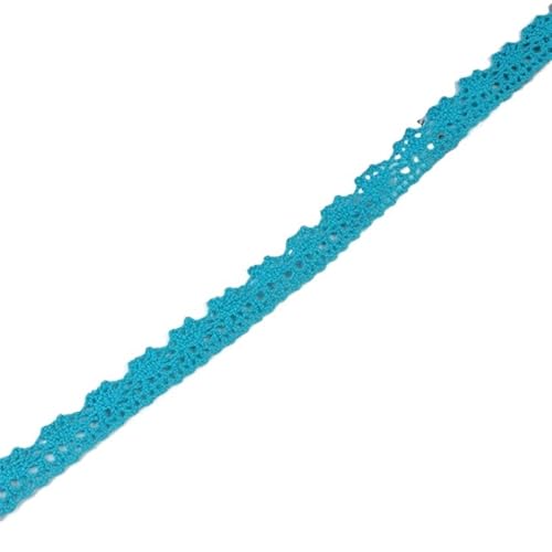 Spitzenband 10 Yards bestickte Baumwollspitzenbänder Netzstoffbesätze DIY Nähen Handarbeit Bastelmaterialien Kuchen Party Dekore für Handwerk Hochzeit(Lake Blue) von QAUUCP