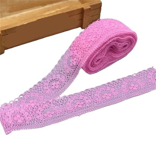 Spitzenband 10 Yards schöne Spitze for DIY Band Band 40MM Spitze Trim bestickt for Nähen Dekoration für Handwerk Hochzeit(Red2) von QAUUCP