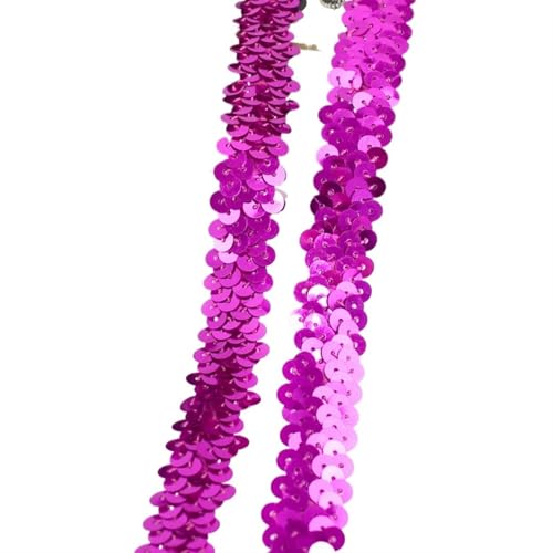 Spitzenband 2/5/10 meter Pailletten Spitze Ribbon Trim Strech Elastische Band Hochzeit Kleid Bekleidungs ​​Dekoration DIY Nähzubehör für Handwerk Hochzeit(Color2,2cm-5Meters) von QAUUCP