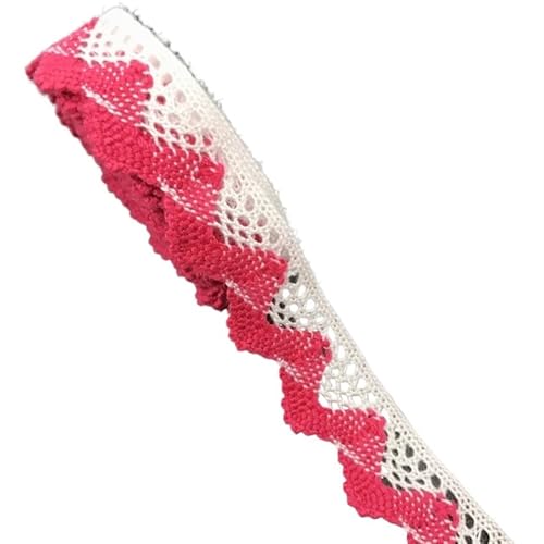 Spitzenband 30 Yard Baumwollband Bekleidung Nähen Stoffbesatz Baumwolle gehäkelte Spitze Stoffband handgefertigte Accessoires für Handwerk Hochzeit(Color2) von QAUUCP