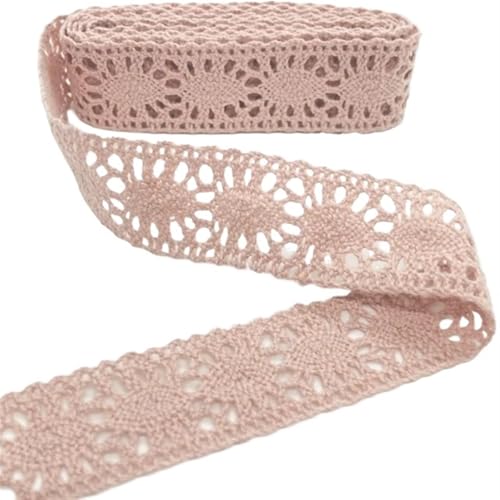 Spitzenband 5 m gehäkelte Gurtbänder aus Baumwolle mit Spitzenbesatz for handgefertigte DIY-Näharbeiten, Kleidungsstücke, Accessoires, Hochzeitsdeko, Geschenkartikel, Blumenverpackung für Handwerk Hoc Spitzenband 5 m gehäkelte Gurtbänder aus Baumwolle mit Spitzenbesatz for handgefertigte DIY-Näharbeiten, Kleidungsstücke, Accessoires, Hochzeitsdeko, Geschenkartikel, Blumenverpackung für Handwerk Hoc von QAUUCP