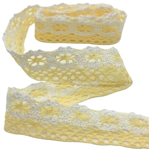 Spitzenband 5 m gehäkelte Gurtbänder aus Baumwolle mit Spitzenbesatz for handgefertigte DIY-Näharbeiten, Kleidungsstücke, Accessoires, Hochzeitsdeko, Geschenkartikel, Blumenverpackung für Handwerk Hoc Spitzenband 5 m gehäkelte Gurtbänder aus Baumwolle mit Spitzenbesatz for handgefertigte DIY-Näharbeiten, Kleidungsstücke, Accessoires, Hochzeitsdeko, Geschenkartikel, Blumenverpackung für Handwerk Hoc von QAUUCP