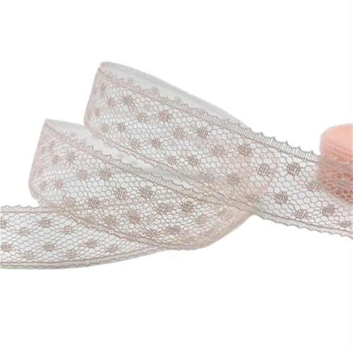 Spitzenband 50 Yards/Lot Spitzenband Kunsthandwerk Besticktes Spitzenbesatzband for Handgemachte Spitzenkleidung Dekorationen DIY Nähstoff für Handwerk Hochzeit(09) von QAUUCP