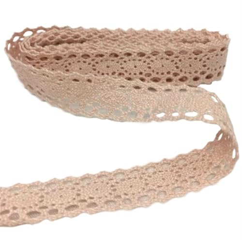 Spitzenband Buntes gehäkeltes Spitzenband aus Baumwolle for handgemachtes DIY-Handwerk, Nähen, Weihnachten, Ostern, Hochzeit, Deko, Blumenwickel für Handwerk Hochzeit(C008-2 (1.5cm)) von QAUUCP
