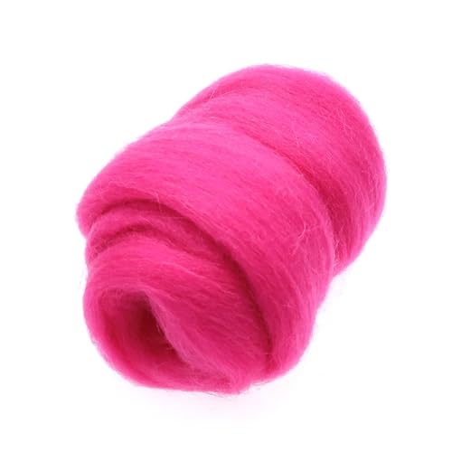 Wolle zum Nadelfilzen 200 g Wollfaser for Nadelfilzen, Nassfilzen, Wollfilzen, handgefertigtes Spinnen, DIY-Bastelmaterial Für Anfänger(106) von QAUUCP