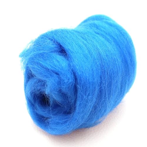 Wolle zum Nadelfilzen 200 g Wollfaser for Nadelfilzen, Nassfilzen, Wollfilzen, handgefertigtes Spinnen, DIY-Bastelmaterial Für Anfänger(76) von QAUUCP