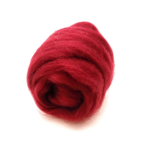 Wolle zum Nadelfilzen 200 g Wollfaser for Nadelfilzen, Nassfilzen, Wollfilzen, handgefertigtes Spinnen, DIY-Bastelmaterial Für Anfänger(86) von QAUUCP