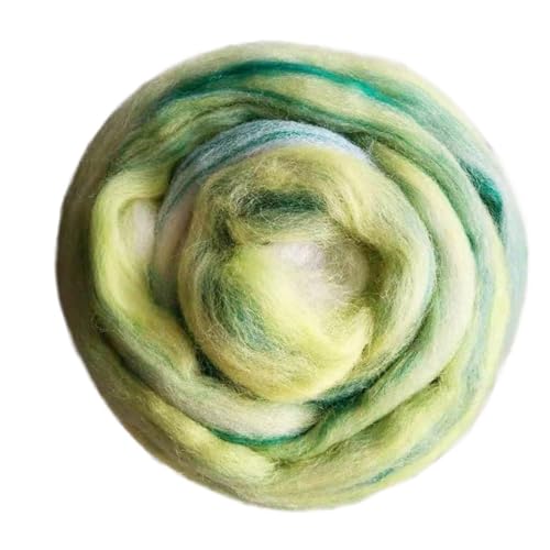 Wolle zum Nadelfilzen Filzwolle, 50 g, gemischte Farbfasern, Nadelfilzen, Naturkollektion for Tierprojekte, Filzwolle for Heimwerkerarbeiten Für Anfänger(Color5 50g) von QAUUCP
