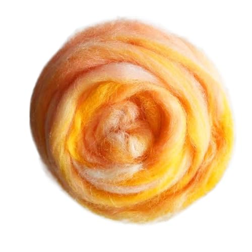 Wolle zum Nadelfilzen Filzwolle, 50 g, gemischte Farbfasern, Nadelfilzen, Naturkollektion for Tierprojekte, Filzwolle for Heimwerkerarbeiten Für Anfänger(Color7 50g) von QAUUCP